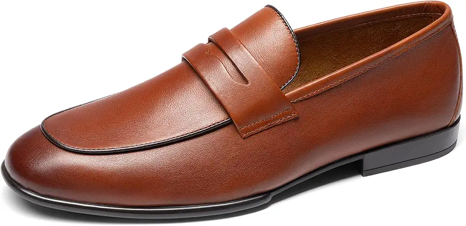 Bruno Marc Men's Penny Loafers Leather Suede Dress Shoes