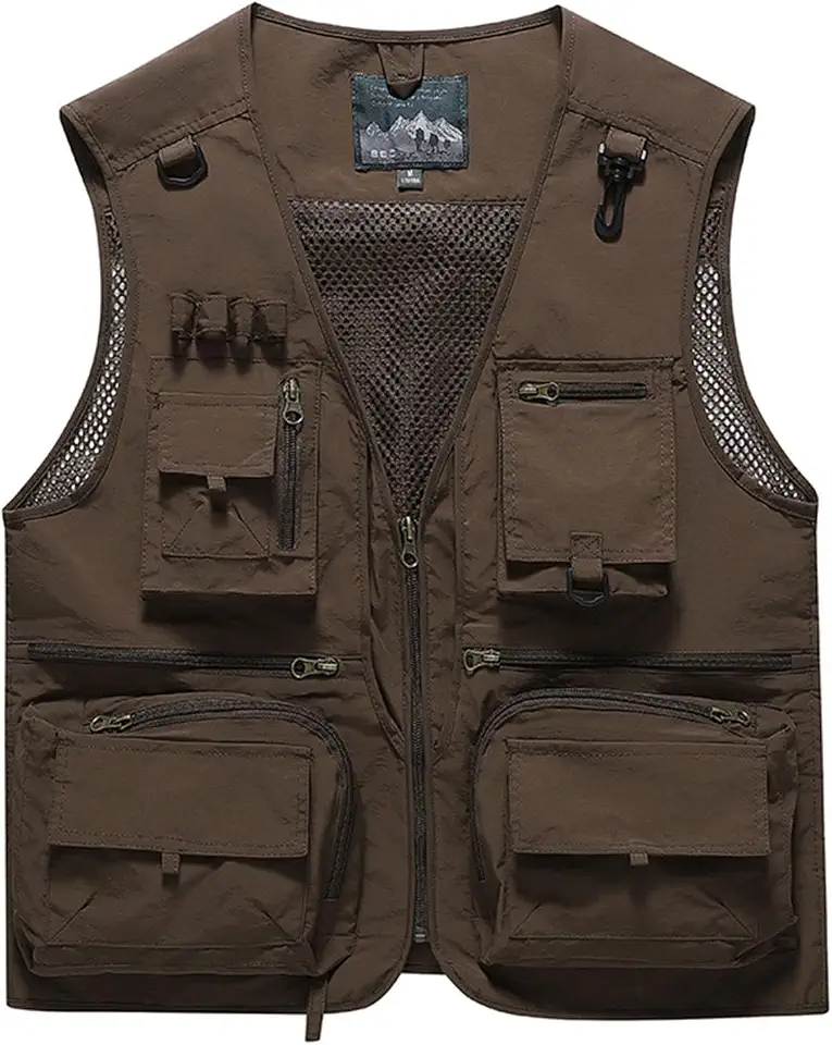 Men's & Women's Outdoor Fishing Vest Work Safari Travel Photography Vests,Family Matching Hiking Waistcoat