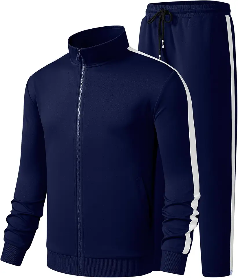 JMIERR Men's Tracksuits 2 Piece Sweat Suit Full Zip Jacket & Sweatpants