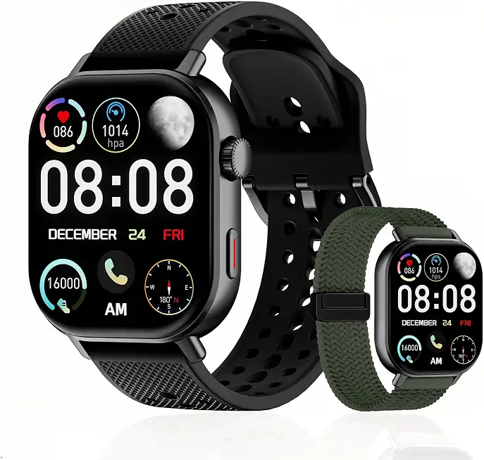 GPS Running Watch for Men & Women, Distance Tracking with Average Pace, 5ATM Waterproof Watch with Stopwatch, Mileage, Speed, Music Control and Long Battery Life (Black)