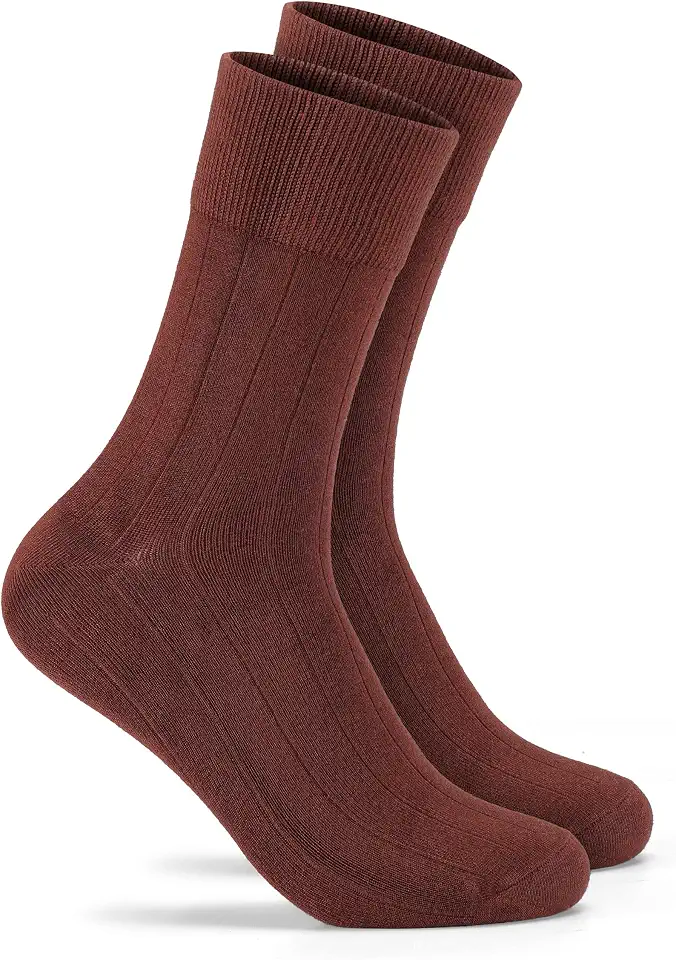 Forony Mens Dress Socks Size 8-13 Anti Odor Bamboo Rayon Crew