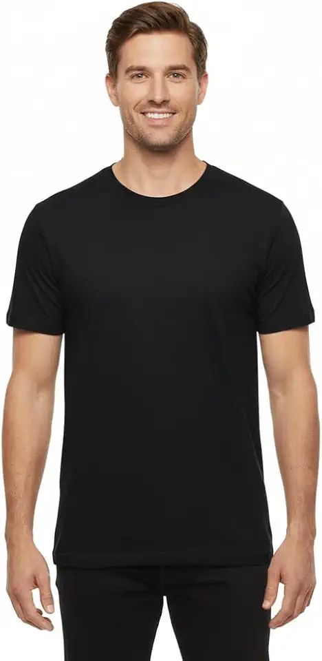 Men's 100% Combed Cotton Crew Neck T-Shirt, Regular Fit