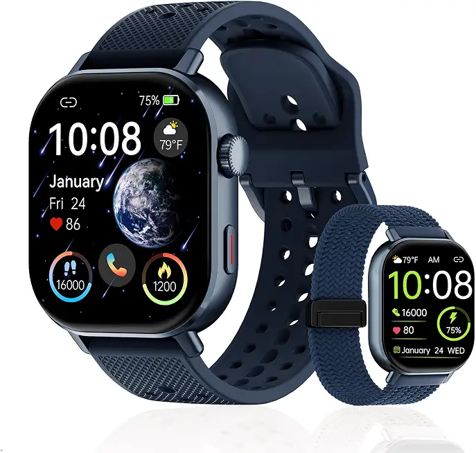 Men's Black Digital Gps Running Watch