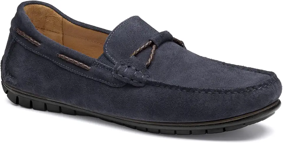 Men's Navy Suede Loafers