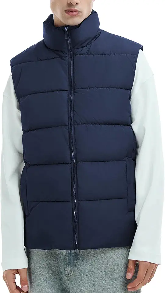 Men's Puffer Bubble Winter Vest Lightweight Outerwear M to 3XL
