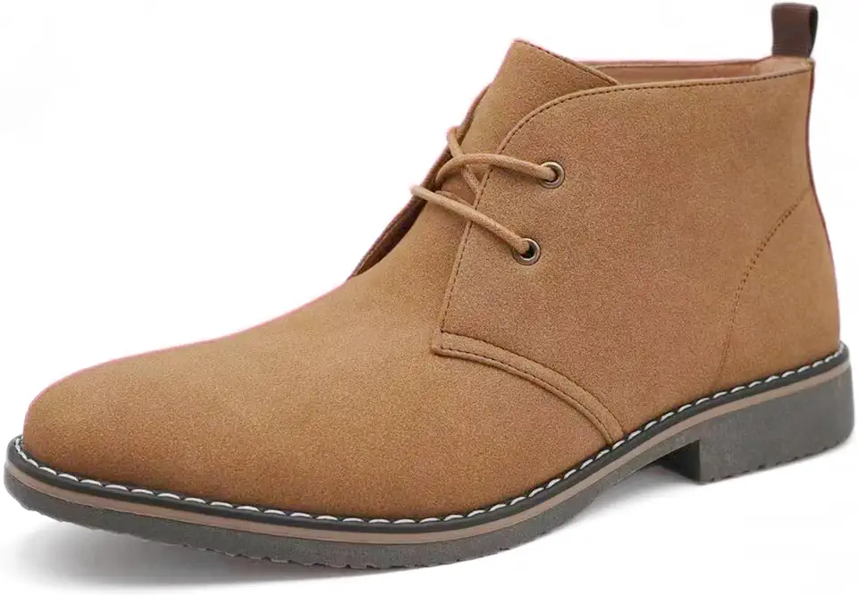 Men's Classic Dress Casual Chukka Boots Lace Up Desert Ankle Boots