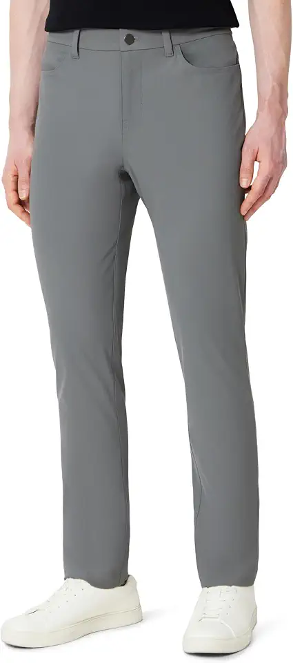 Men's Charcoal Stretch Tapered Commuter Pants