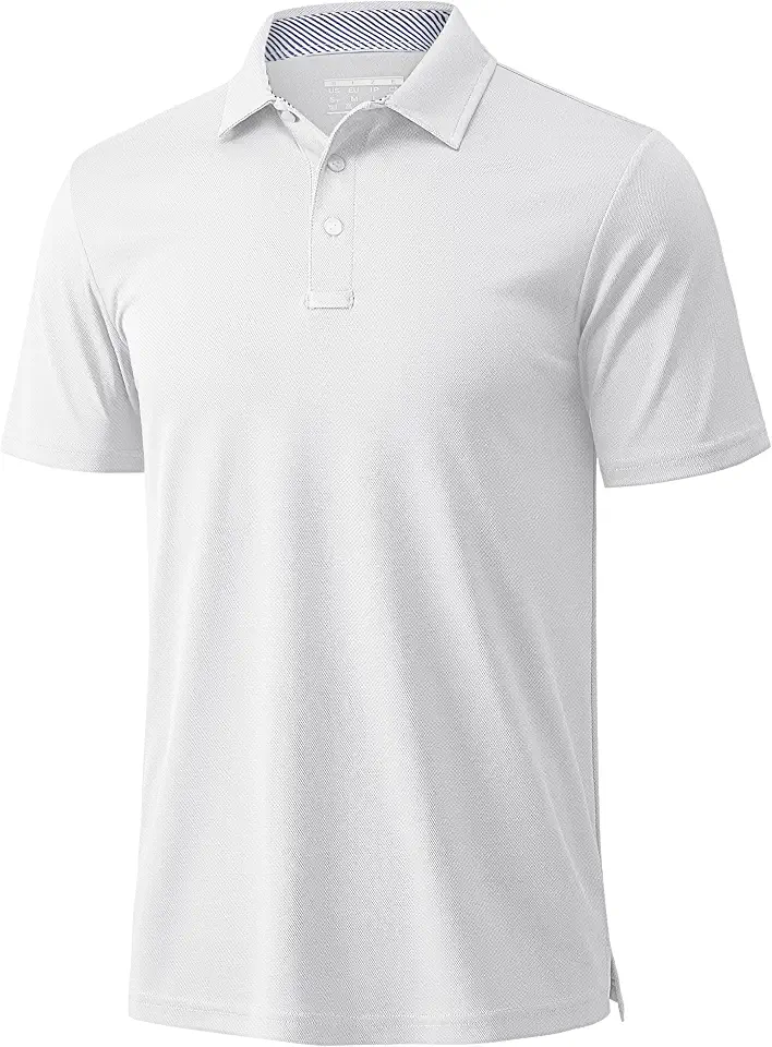 MAGCOMSEN Mens Polo Shirts Short Sleeve Moisture Wicking Performance Collared Shirt Athletic Casual Golf Polos