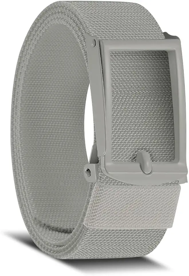 Stretch Canvas Belt for Men, Adjustable Elastic Holeless Web Belt for Casual, Golf, and Work, with Bottle Opener