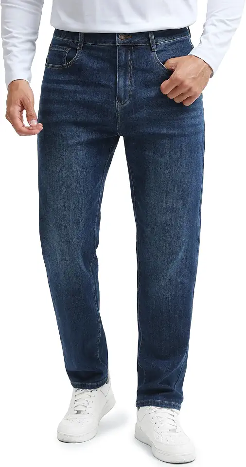 Men's Dark Blue Bootcut Jeans