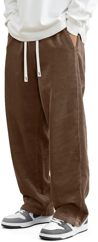 Men's Caramel Wide Wale Corduroy Pants