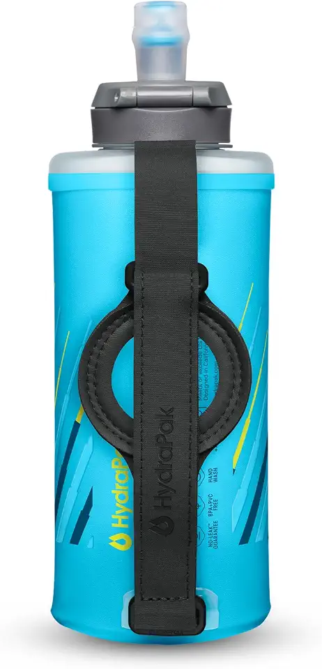 HydraPak SkyFlask Speed Handheld Running Water Bottle (500ml, Malibu)