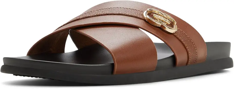 ALDO mens Mendel Leather Cross-strap Sandal