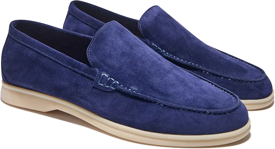 Men's Summer Stroll Premium Designer Suede Leather Loafers Shoes