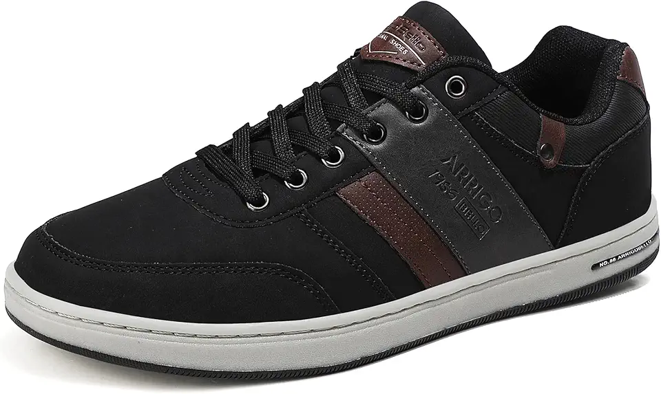 ARRIGO BELLO Men's Casual Shoes Sneakers Running Low Top Walking Dress | Non Slip,Breathable,Lightweight,Gym,Training,Fashion,Lace-up Sneakers, Soft, Comfortable, Daily Wear Shoes