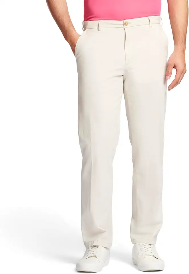Izod Men's Saltwater Stretch Flat-Front Chino Pants