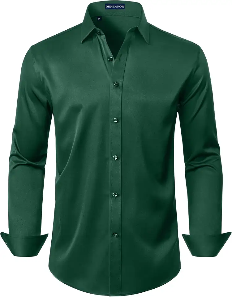 Men's Emerald Green Linen Shirt