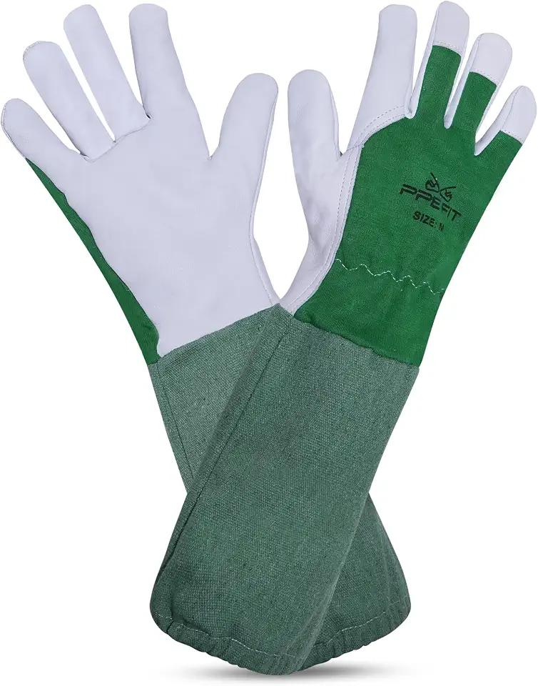 Men's Heavy Duty Leather Gardening Work Gloves