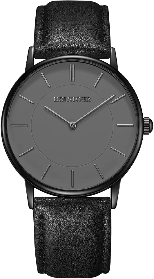 HOLSTOUR Watches for Men Minimalist Business Style Analog Quartz Watch