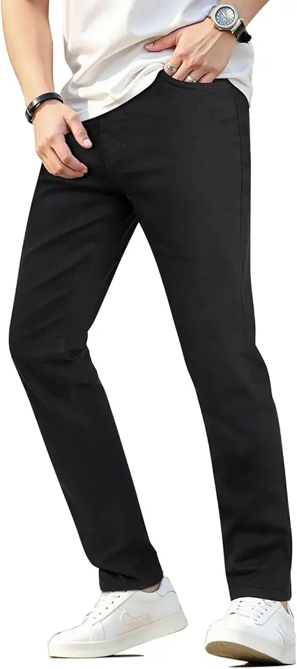 Men's Slim Fit Faded Black Jeans