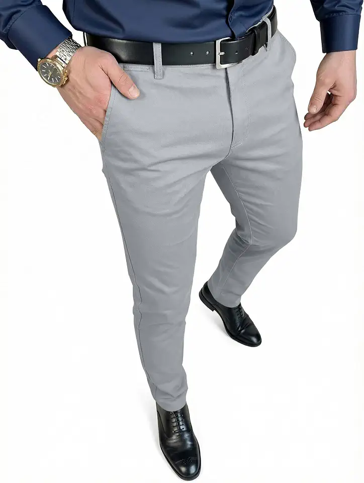 JMIERR Men's Skinny Stretchy Suit Pants