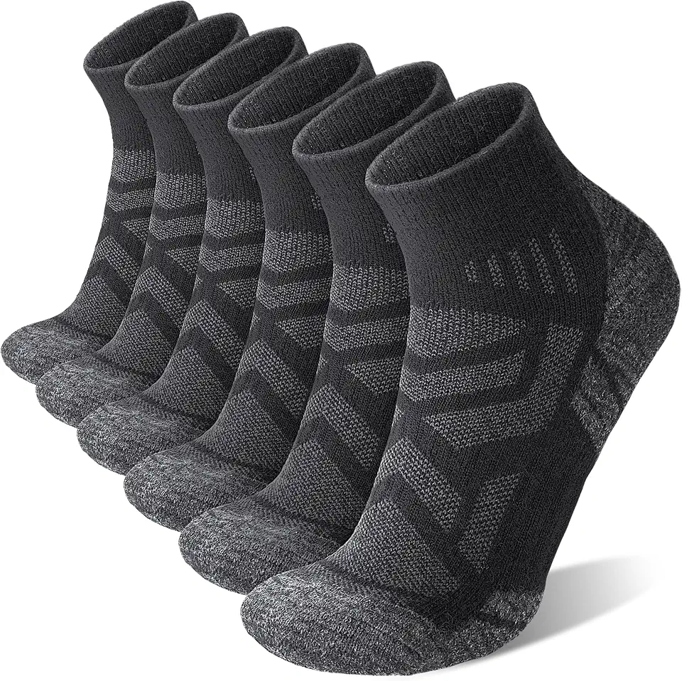 ANTSANG Merino Wool Quarter Ankle Hiking Running Socks for Women and Men