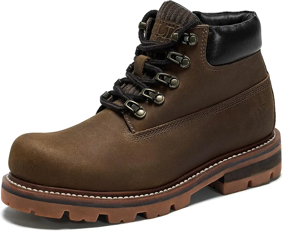 Mens Chukka Boots Casual,Leather Waterproof Work Boots for Men