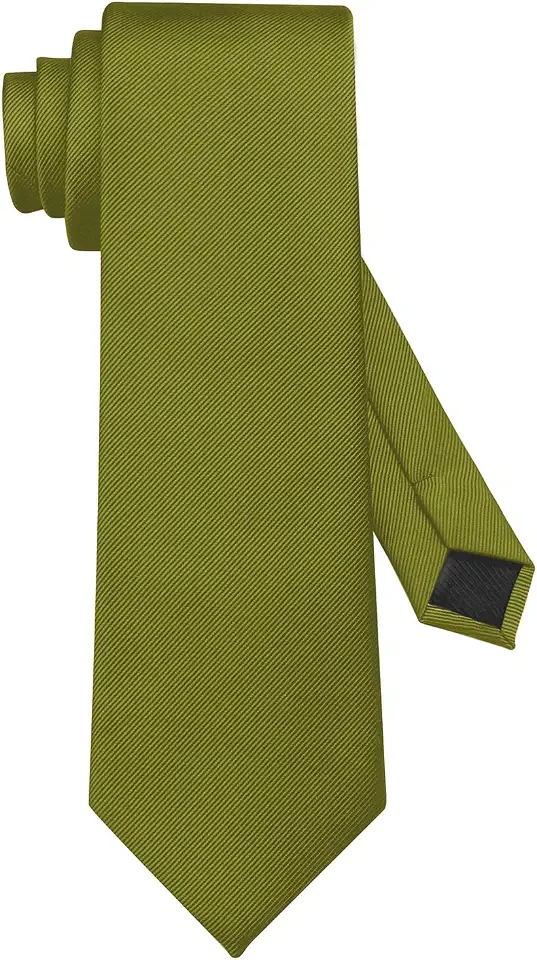 Men's Olive Green Knit Tie