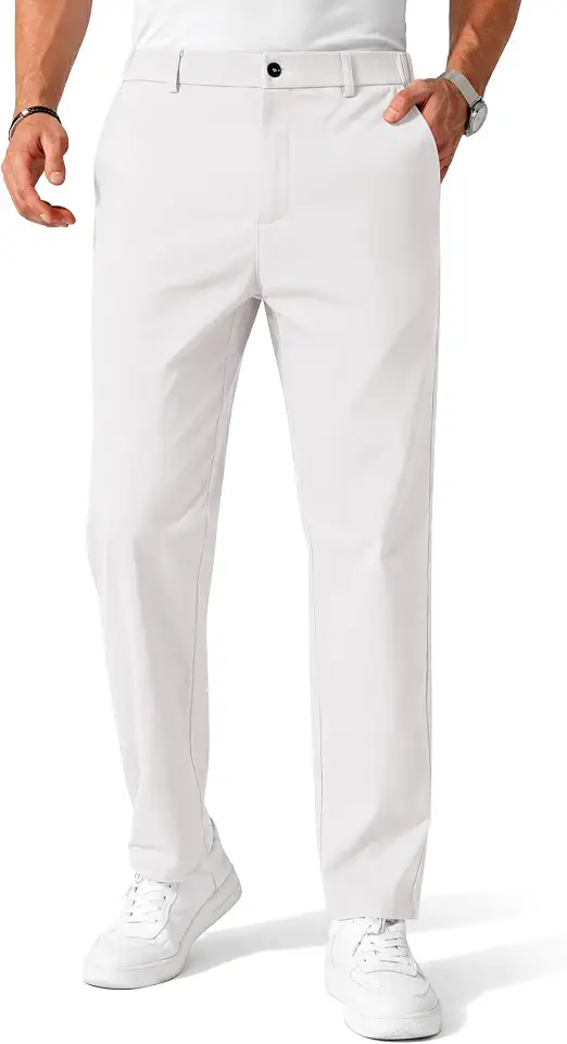 COOFANDY Mens Chino Pants Casual Business Dress Pants Stretch Golf Trousers with Pockets