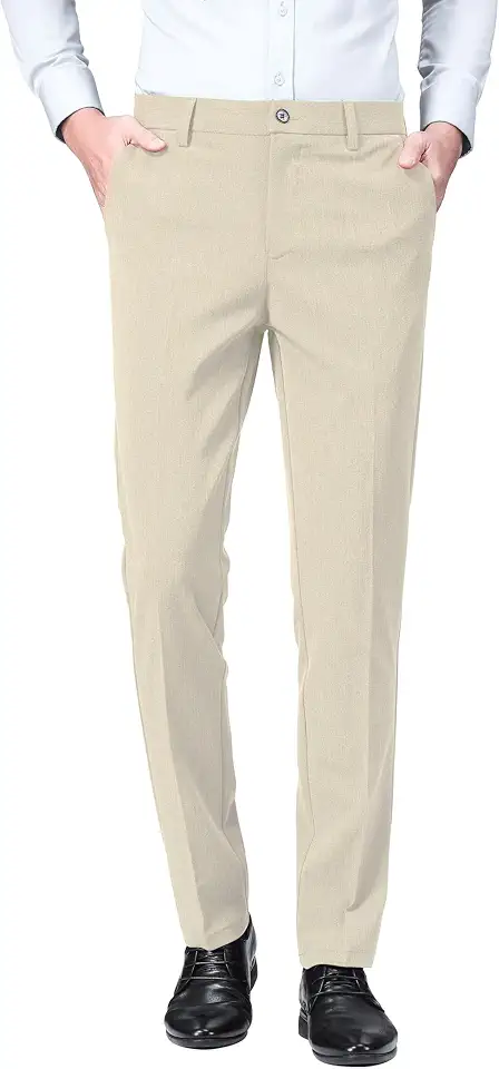 ESSYSHE Men’s Slim Fit Stretch Dress Pants Business Casual Slacks