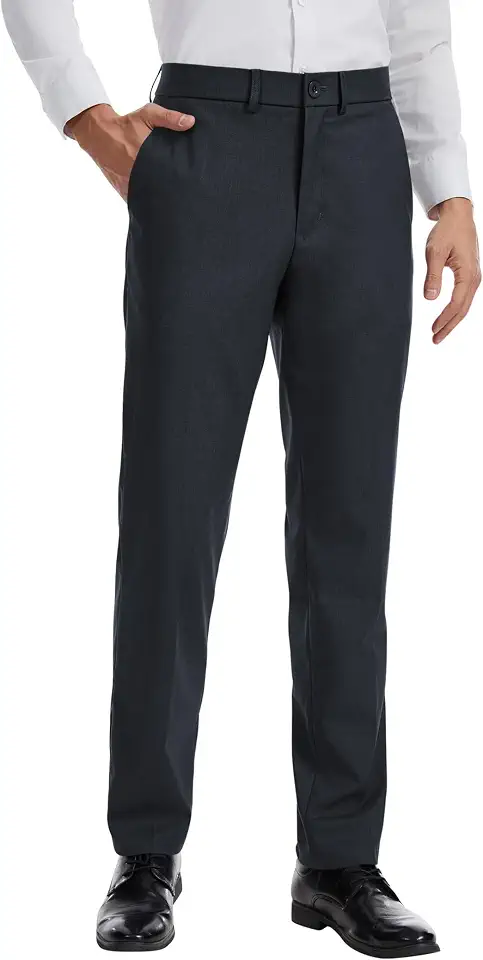 OEKO-TEX STANDARD 100 Men's Tall 34/36/38 Inseam Dress Pants Stretch Fabric Modern Fit Business
