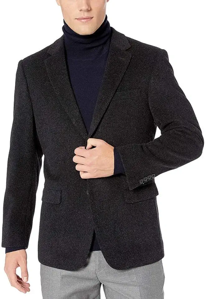 Men's Jacket | Classic Fit Blazer | 2-Button Luxury Wool Cashmere Sport Coat