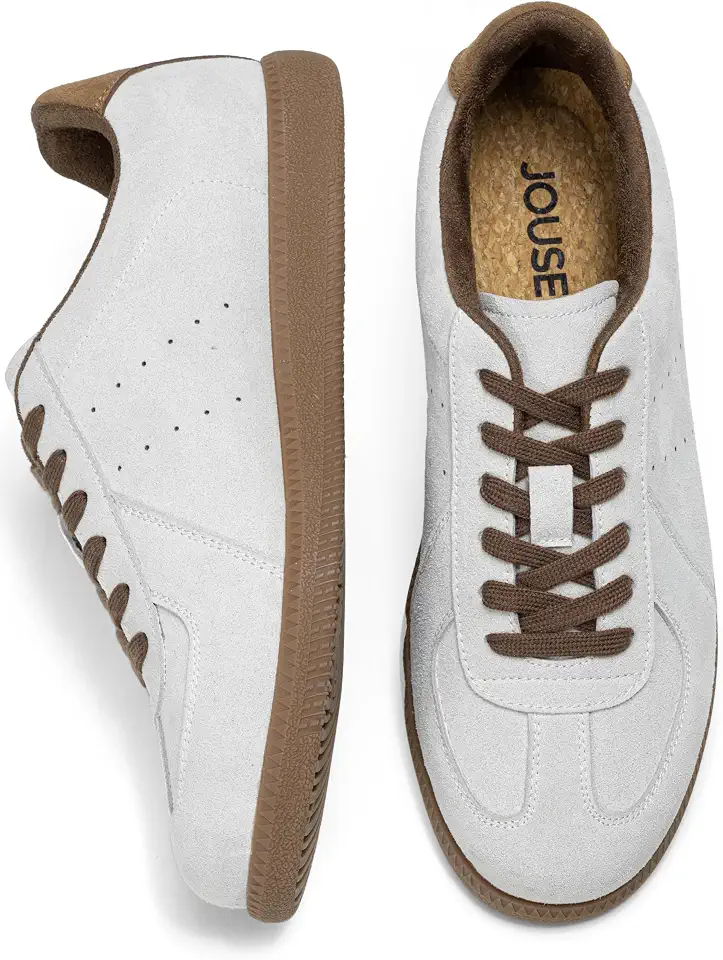 Jousen Men's Casual Shoes Suede Fashion Sneakers