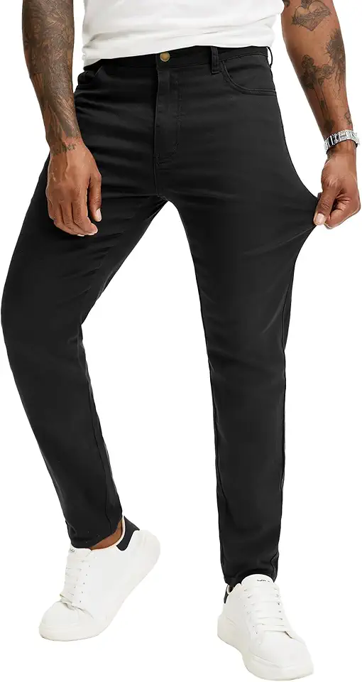 JEMLDL Men's Slim Fit Skinny Stretch Jeans Fashion Dress Casual Tapered Denim Pants with 5 Pockets