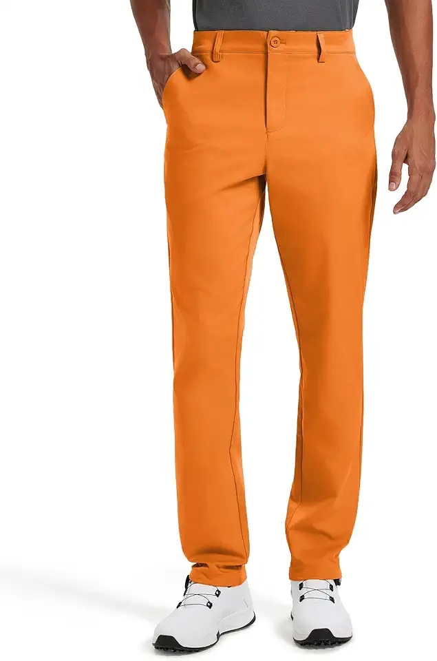Men's Classic Fit Stretch Golf & Dress Work Pants 30''/32''/34'' - All-Day Comfort Performance Trousers for Business & Travel