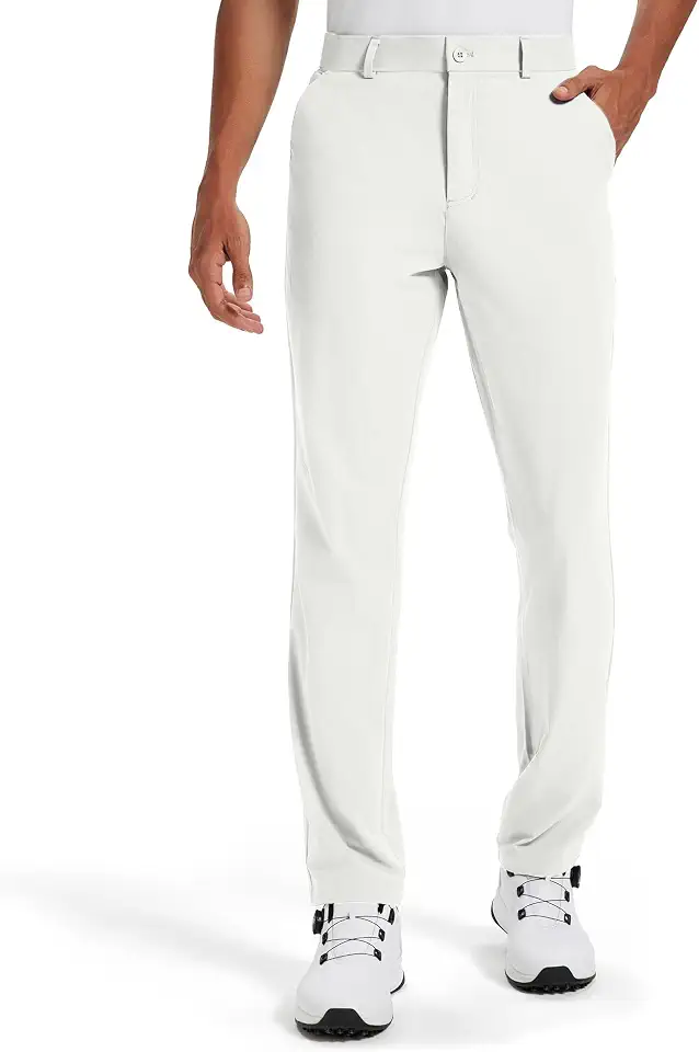 Global Recycled Standard Men's Golf Pants Chinos Stretch Work Dress Quick Dry 30"/32"/34"
