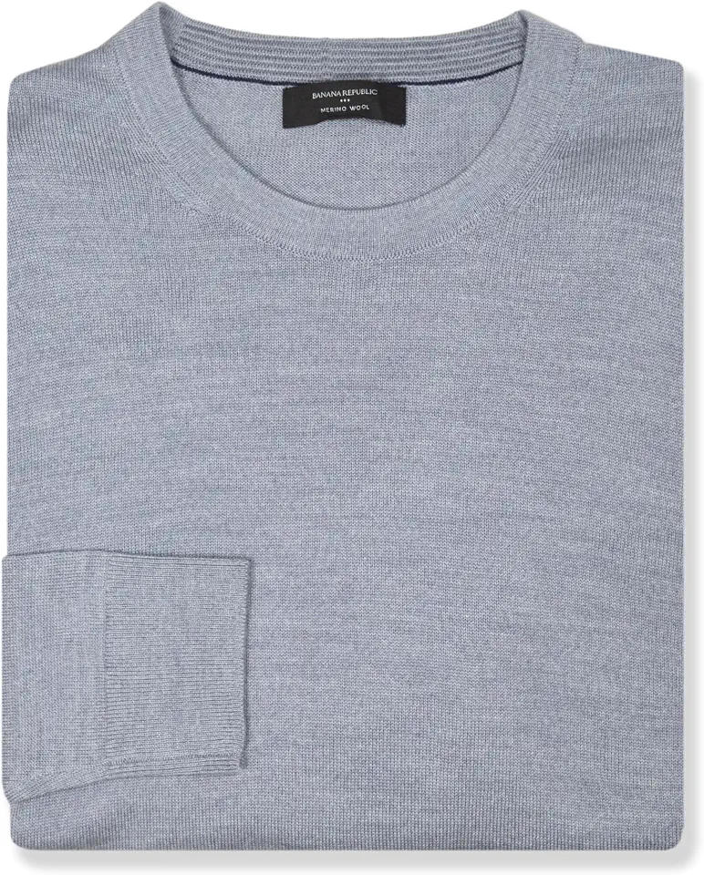 Banana Republic Mens 486773 All Merino Wool Crewneck Sweater,
