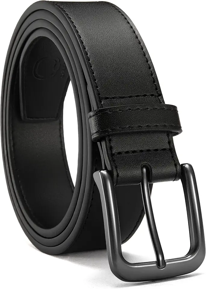 Global Recycled Standard CHAOREN Mens Belts Leather 35mm for Jeans - Tough at Work, Sharp Daily