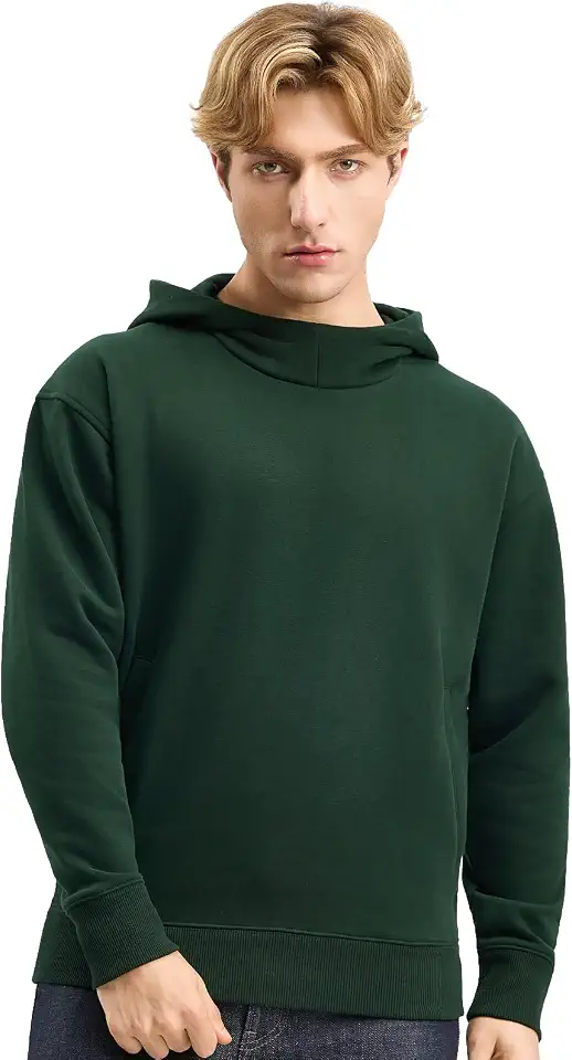 Heavyweight Fleece Hoodie with Slant Pocket
