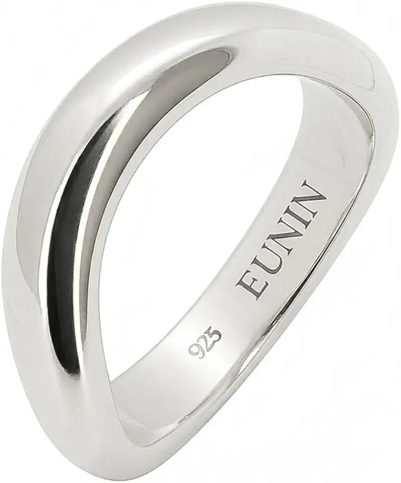 925 Sterling Silver Minimalist Band Ring for Women & Men