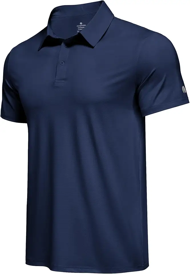 Men's Slim Fit Navy Short Sleeve Polo Shirt