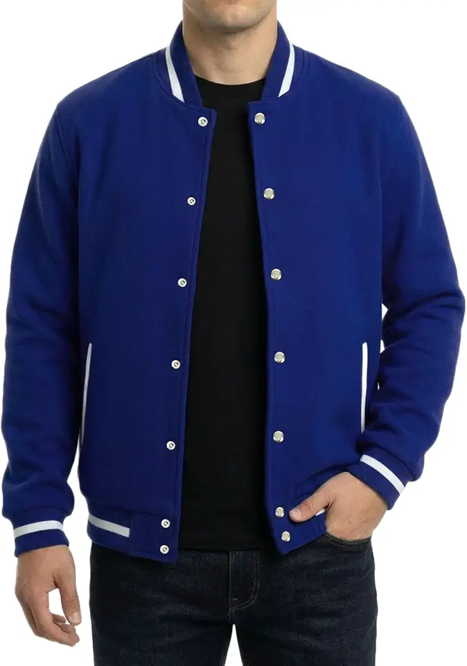 Mens Varsity Jacket - Letterman Bomber Style Baseball Jackets For Men