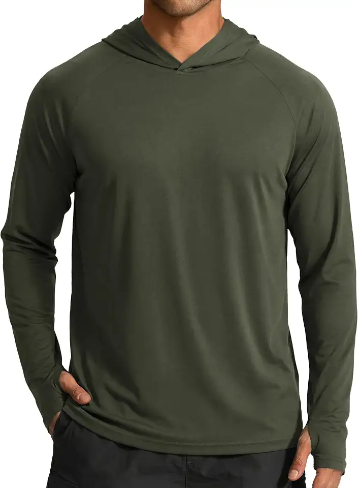 Men's Sage Green Outdoor Sun Hoodie