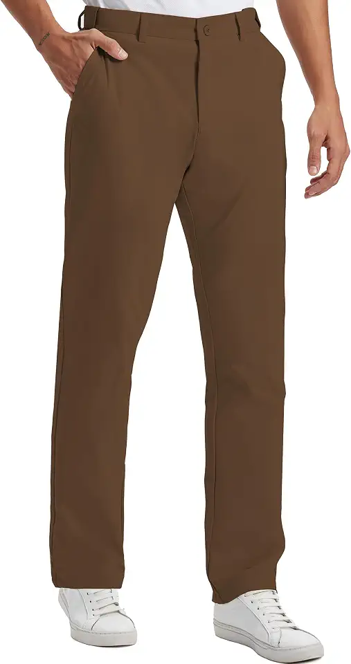 Mens Golf Pants Lightweight Quick Dry Anti-Slip 30"/32"/34" with 4 Pockets