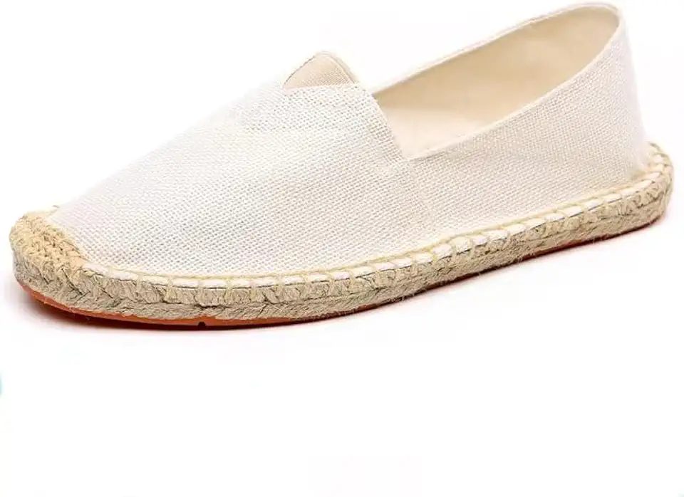Mintzice Men's Solid Comfortable Slip on Canvas Espadrilles Flat