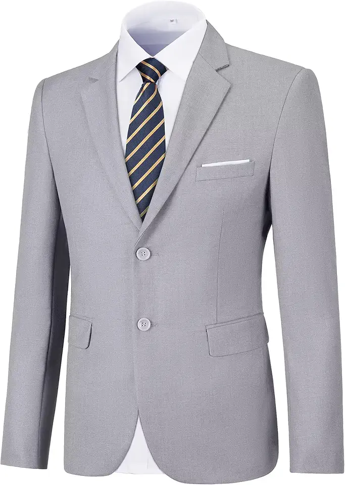 Men Blazer Sports Coat 2 Button Slim Fit Formal Suit Jacket Blazer for Men Business Wedding Prom Party