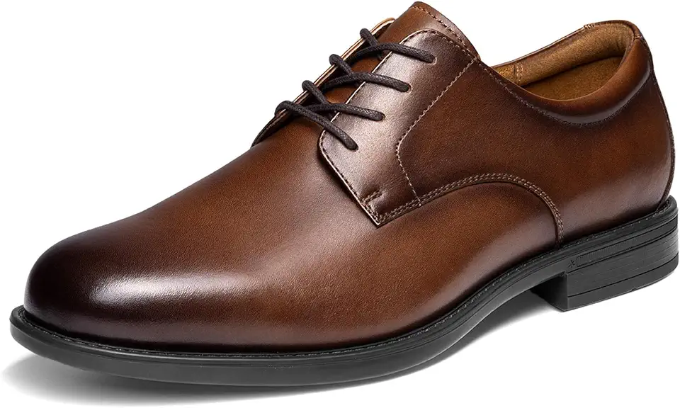 Bruno Marc Men's Classic Leather Dress Shoes Comfort Oxfords Business Formal Lace Up Shoes