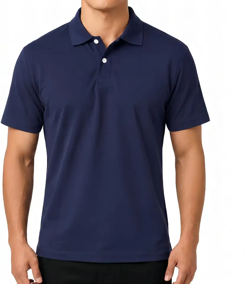 Men’s Polo Shirt – Double-Sided Pique, Office & Casual, Soft, Breathable, Easy Care, Shape Retaining
