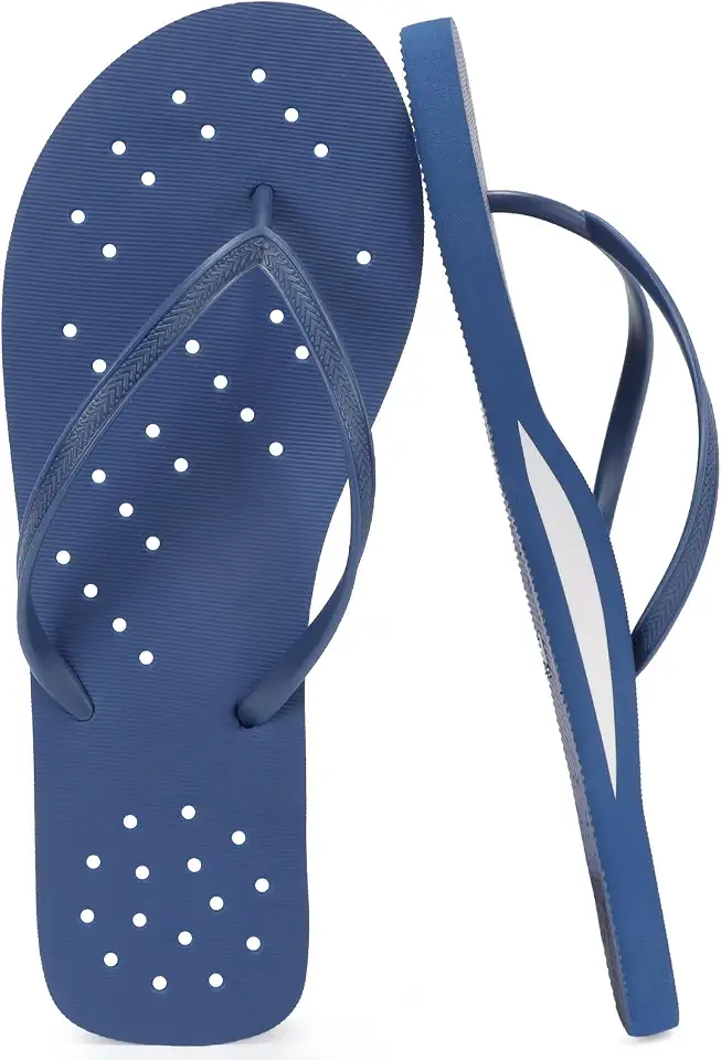 STQ Shower Shoes Men Quick Dry Non Slip Shower Flip Flops with Arch Support