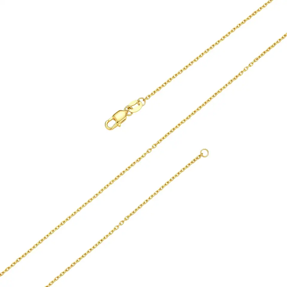 Men's Minimalist Thin Gold Chain Necklace